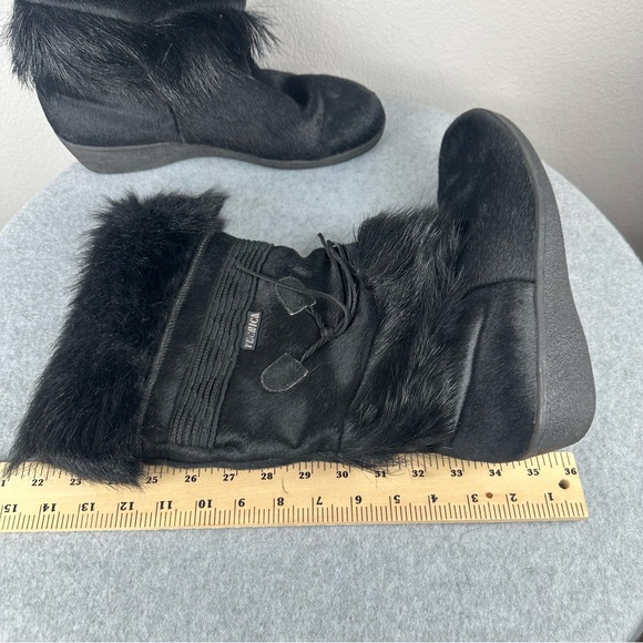 Tecnica Black Fur Après Ski Boots Made in Italy Womens Size 43 Winter Snow - Picture 10 of 11